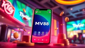 MV88 online gambling app interface showcasing secure USDT transactions and user-friendly design.
