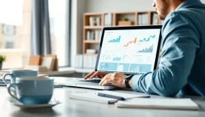 Analyseer marketingstrategieën met https://www.stofnodig.nl in een modern werkruimte