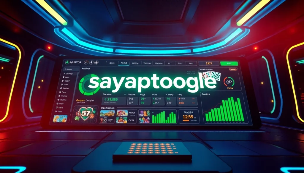 Mengakses sayaptogel dalam antarmuka digital perjudian modern yang canggih.