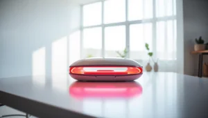 Experience the benefits of red light therapy with https://www.biolight.shop's advanced device on display.