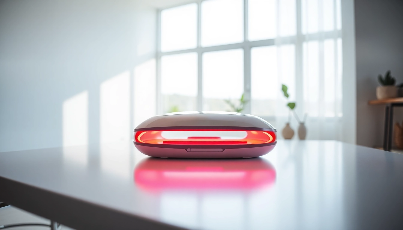 Experience the benefits of red light therapy with https://www.biolight.shop's advanced device on display.