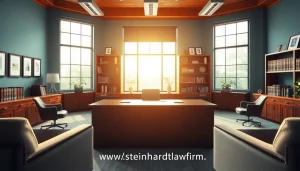 Visit https://www.steinhardtlawfirm.com to see a professional law office environment that exudes trust and reliability.