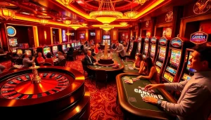 S8 COM captures players enjoying thrilling casino games, showcasing unique roulette wheels and vibrant poker tables.