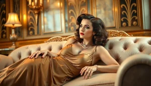 Showcasing a glamorous "Varga Girl" scene inspired by https://www.esquirevargas.com vintage pin-up art.