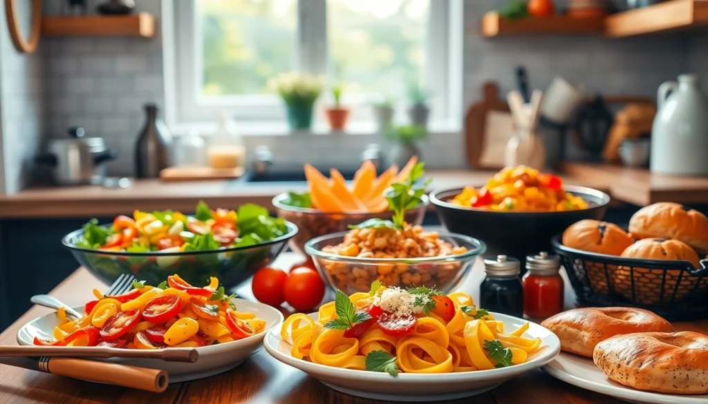 Colorful dishes on display at recipesalexarciab.com, showcasing diverse cuisines and inviting flavors.