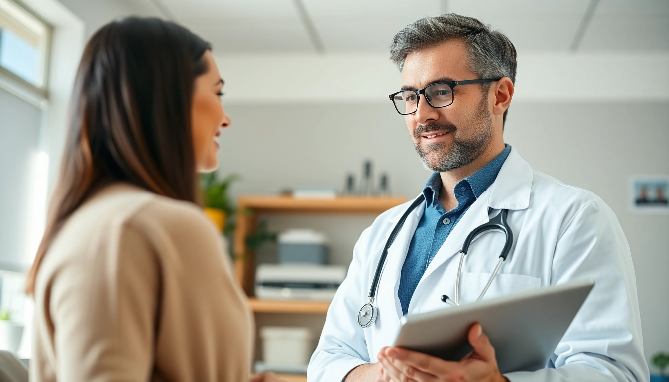 Engaging consultation at https://www.medexdtc.com with a doctor and patient in a professional setting.