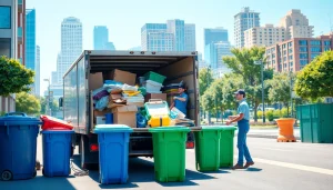 Efficient junk removal by https://myeasyjunkremoval.com with a team in action, promoting eco-friendly practices.
