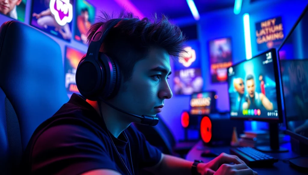 Engaging gaming moment highlighting a player at https://gamelevate.com showcasing competitive spirit.