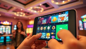 AF88 online casino platform on a smartphone showcasing vibrant sports betting and casino games.