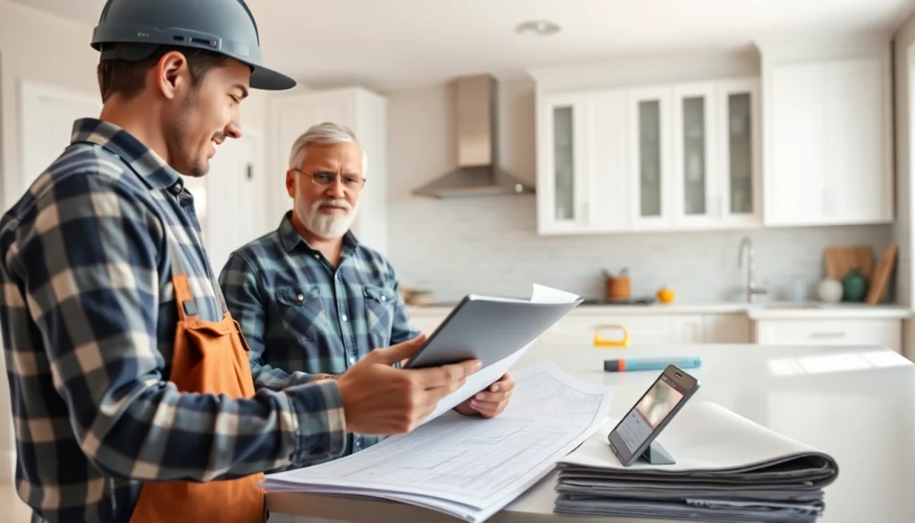 Renovation project by a skilled Remodeling Contractor showcasing a kitchen under construction.