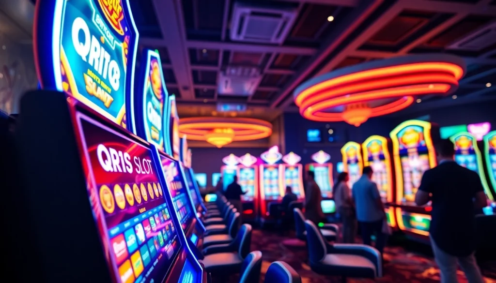 Menangkan taruhan di QRIS108 Slot dengan mesin slot modern yang menyorot keceriaan permainan.