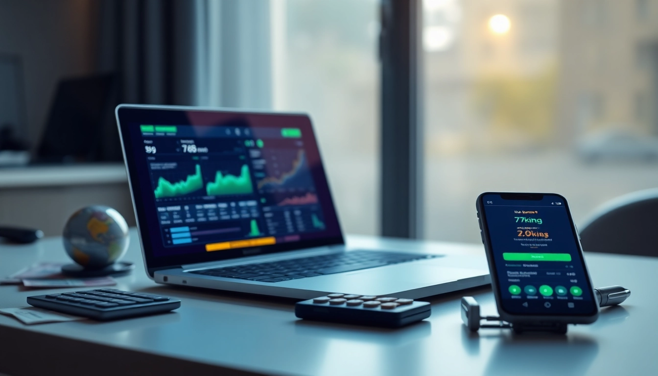 79king online betting dashboard on laptop with secure financial interfaces