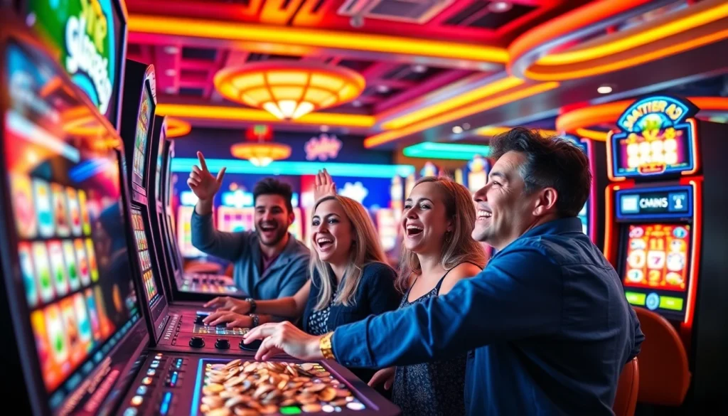 Rasakan keseruan bermain scater4d game saat merayakan kemenangan di kasino yang ceria.