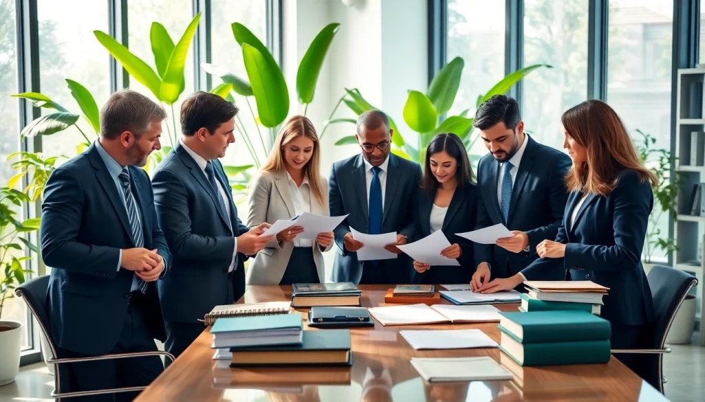 Legal experts collaborating on case strategies at https://www.chriseadslegal.com in a professional office.