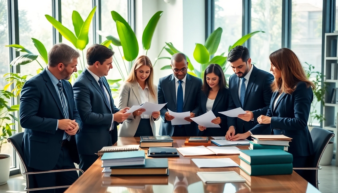 Legal experts collaborating on case strategies at https://www.chriseadslegal.com in a professional office.