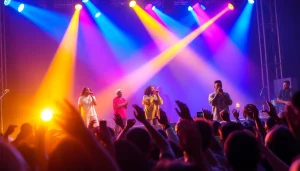 wadupnaija artists captivating the audience at a live concert, showcasing vibrant performances.