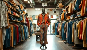 Shop vintage fashion at https://thrift-vintage.com with unique clothing displays.