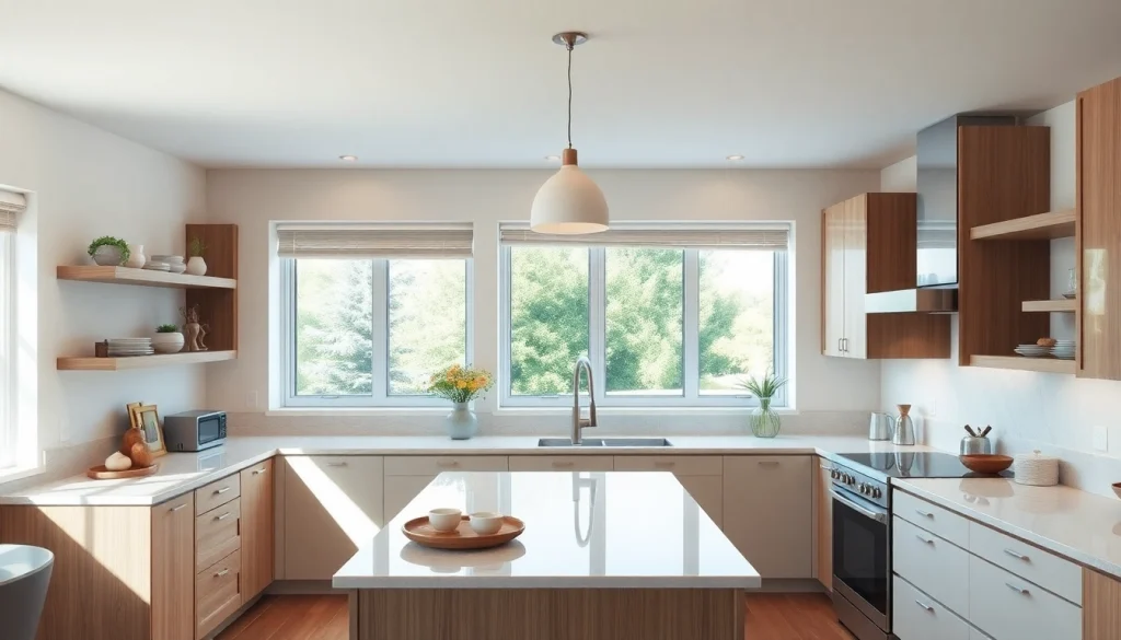 Abethu Builders showcases a beautifully renovated kitchen that maximizes space and functionality.