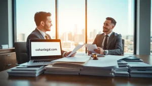 Consultation with a personal injury lawyer at https://www.cohanlegal.com in a modern office environment