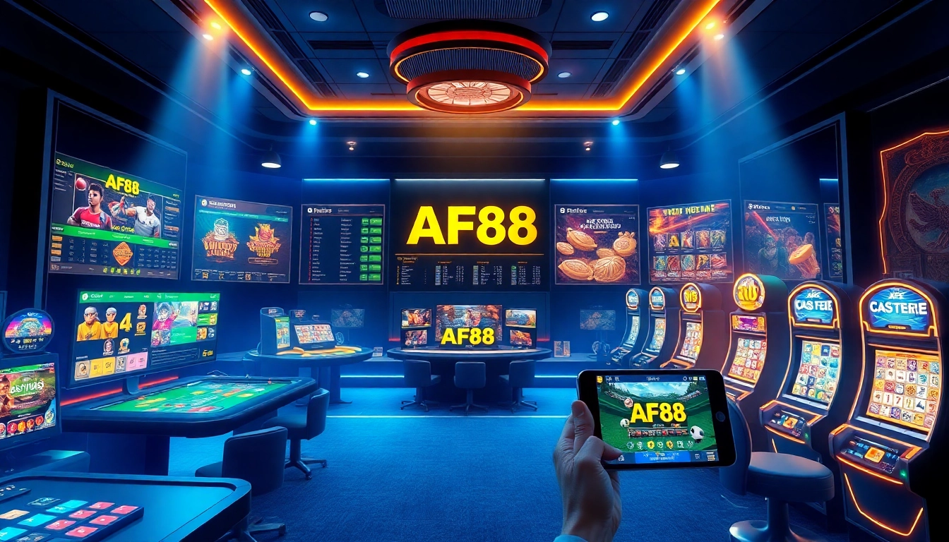 AF88 online betting experience showcasing vibrant games and app interface