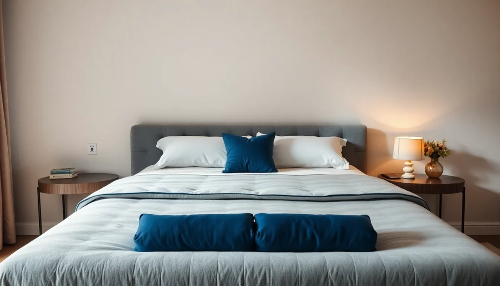 Materasso matrimoniale di alta qualità con design elegante e accogliente, ideale per un sonno rigenerante.