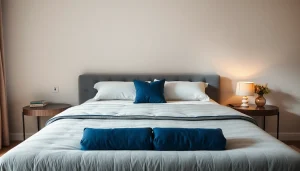 Materasso matrimoniale di alta qualità con design elegante e accogliente, ideale per un sonno rigenerante.