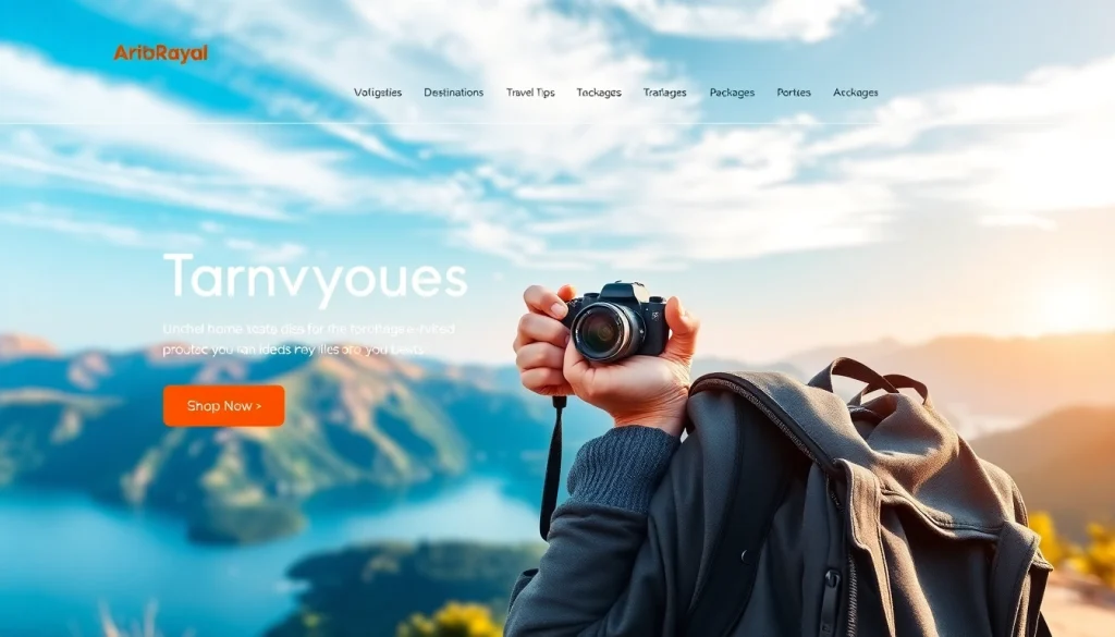 Engage with https://travelvixta.com through a user-friendly travel website showcasing beautiful landscapes.