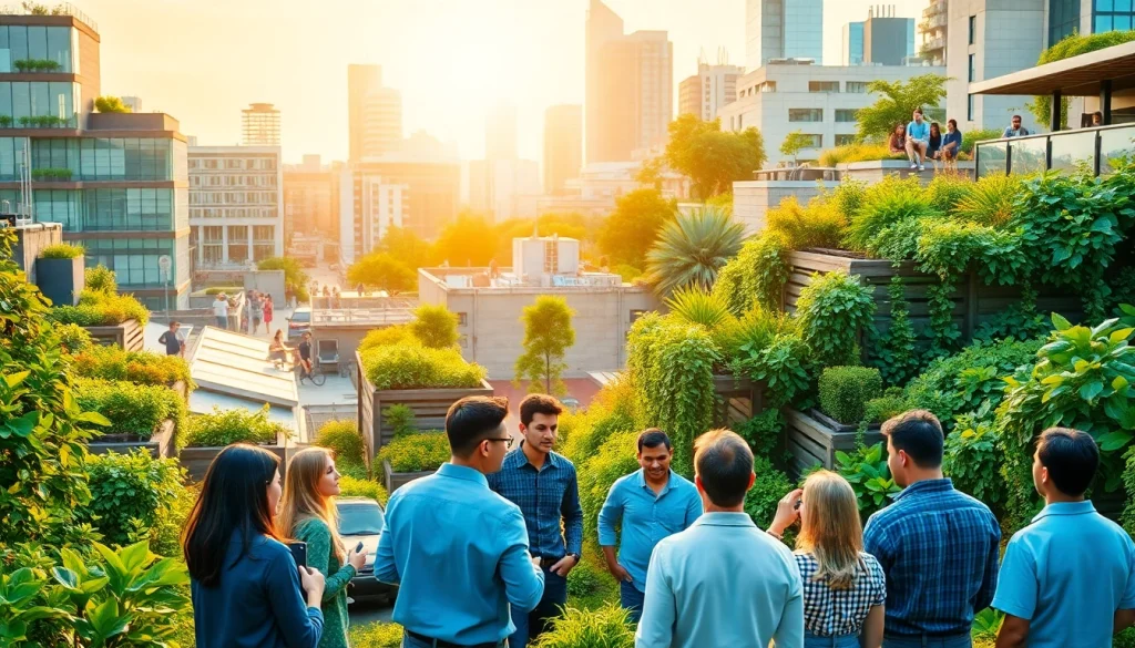 Explore sustainability with vibrant urban scenes from https://www.unsustainablemagazine.com.