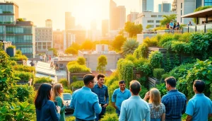 Explore sustainability with vibrant urban scenes from https://www.unsustainablemagazine.com.