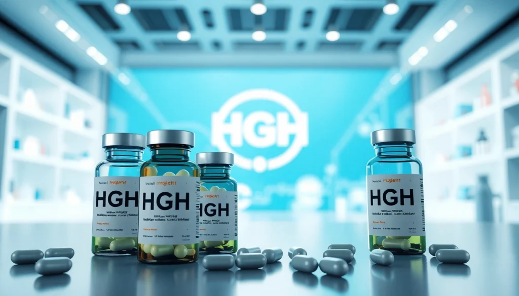 BUY HGH ONLINE in a professional health marketplace featuring high-quality products and a sleek design.
