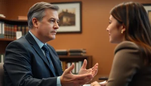 Consultation at https://www.fritschlawfirm.com highlighting a professional attorney and client interaction.