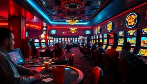 Gameplay action at https://mega888tm.club features players engaged at a vibrant gaming table.