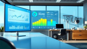 Visualize effective management of water assets with https://reticmanager.com water utility dashboard illustration.