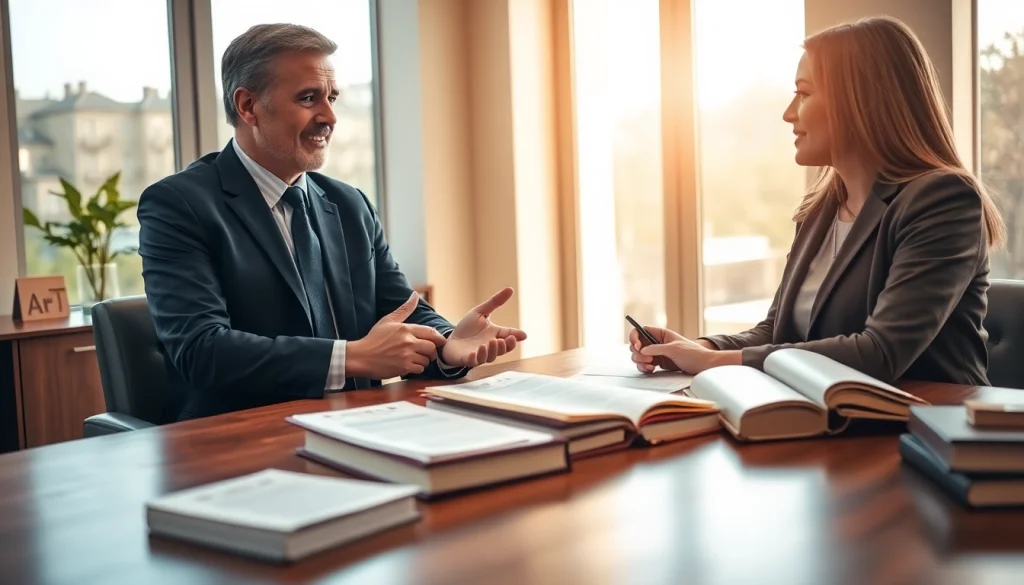 Engaging lawyer providing legal advice at https://www.aafloridalawyer.com in a professional setting.