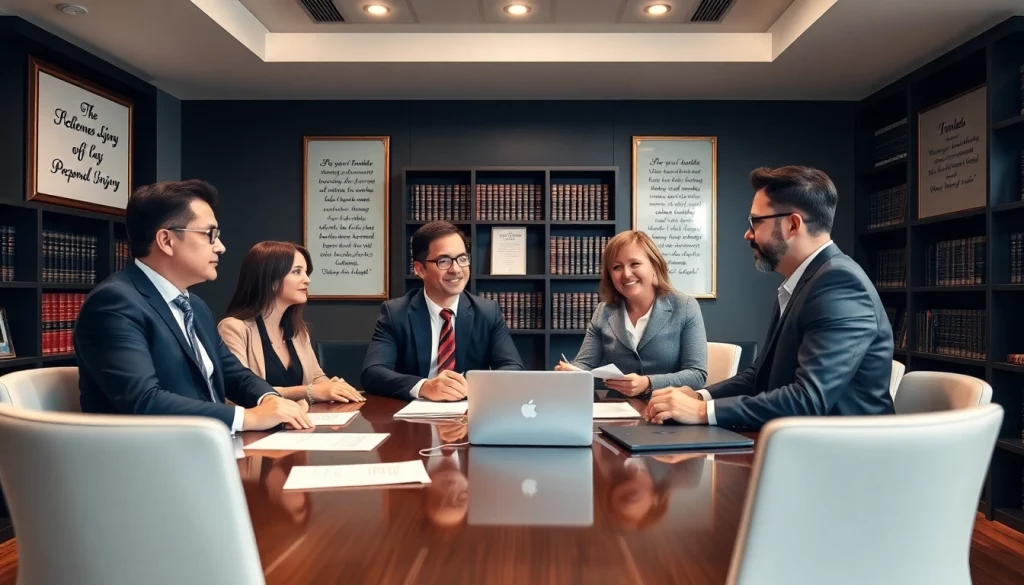 Connect with experts from https://www.mainorellis.com discussing personal injury law in their office.