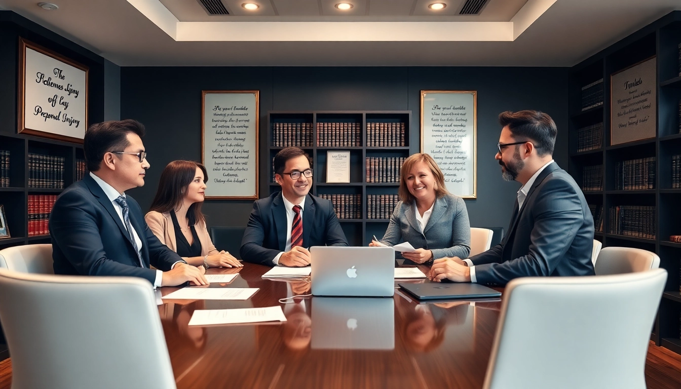 Connect with experts from https://www.mainorellis.com discussing personal injury law in their office.