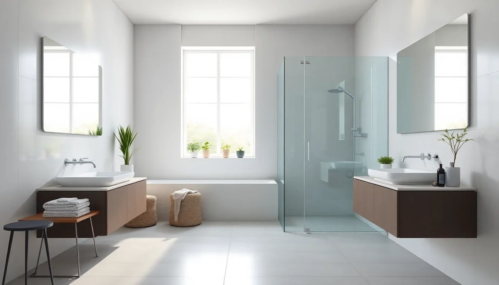 Produkte von sonni sanitär GmbH in einem eleganten, modernen Badezimmer.