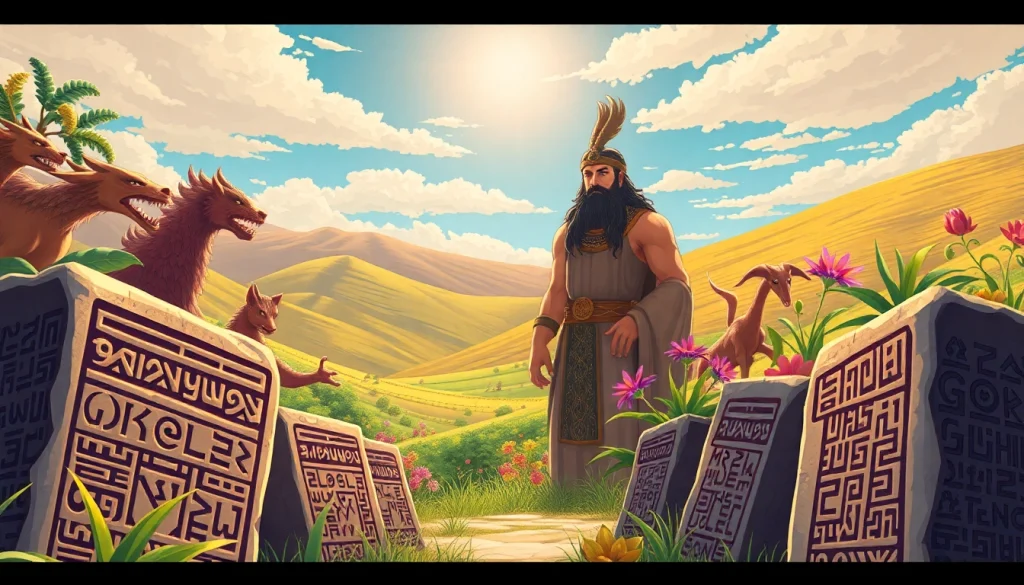 Engaging illustration of the Gilgamesh Project's epic journey at www.trilgameshproject.com
