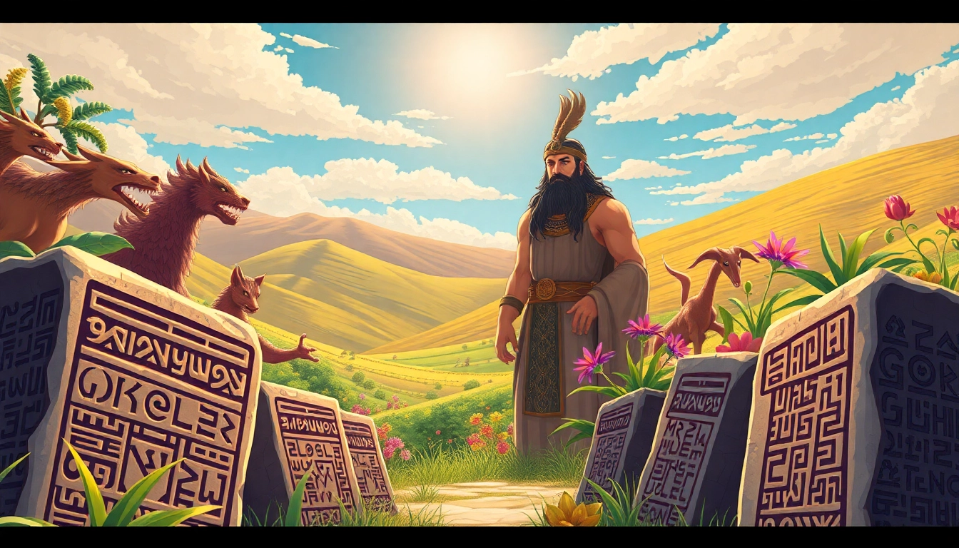 Engaging illustration of the Gilgamesh Project's epic journey at www.trilgameshproject.com