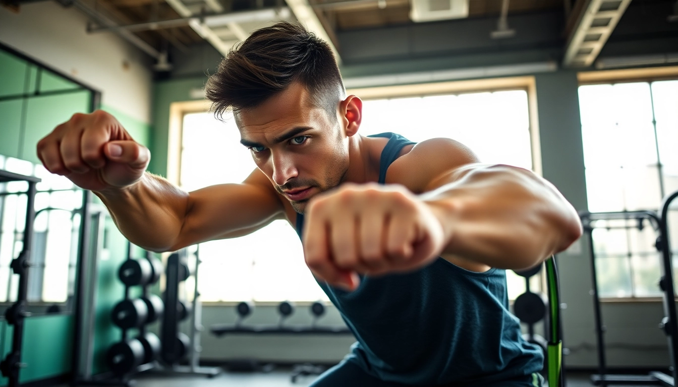 Train with intensity at 888new, showcasing dynamic workouts in an urban gym.