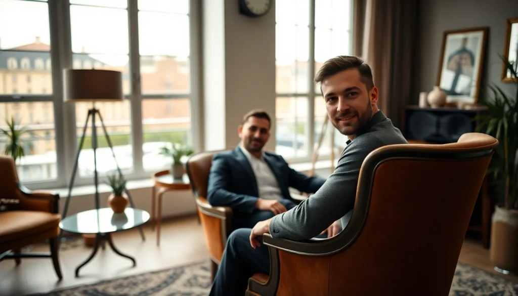 Ritratto emozionante da un fotografo di ritratto Milano in un elegante studio milanese.