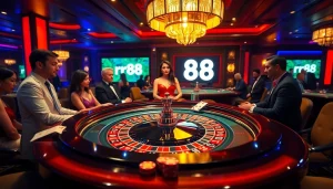Experience thrilling roulette action at rr88 casino with vibrant gameplay and luxury ambiance.