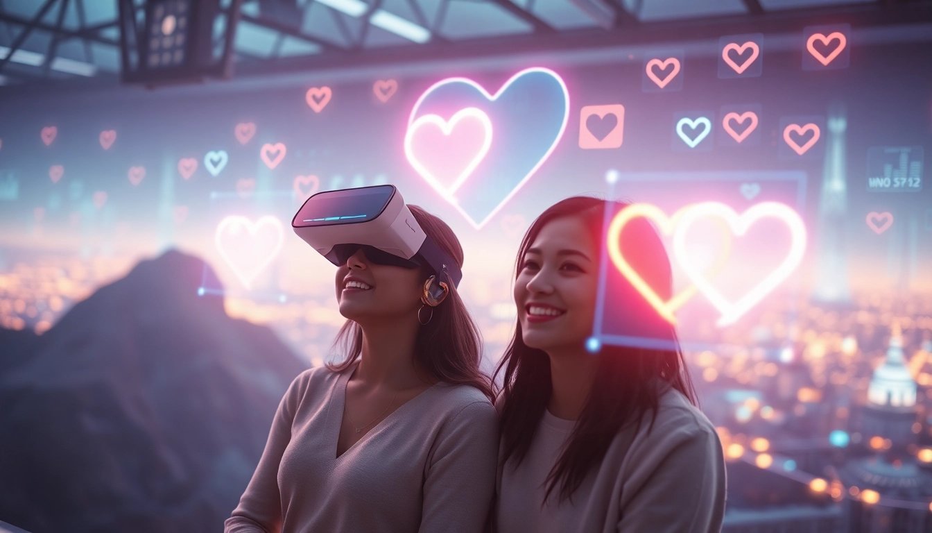 AI sex: A couple experiencing virtual reality intimacy, showcasing the future of AI-enhanced relationships.