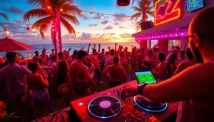 Experience the lively San Juan party scene with vibrant club atmosphere and enthusiastic dancers.