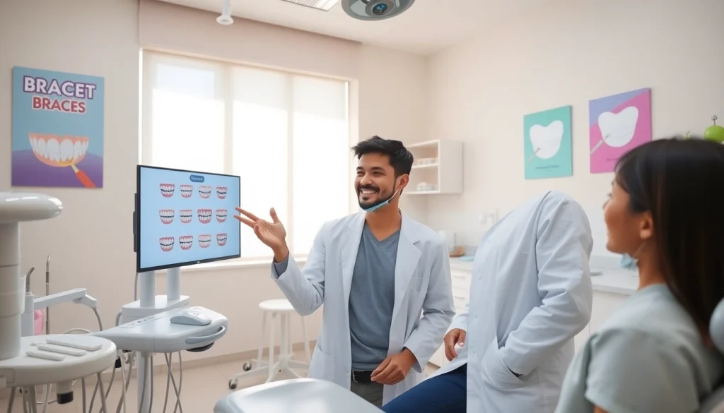 Braces Malaysia consultation in a modern dental clinic with an orthodontist.