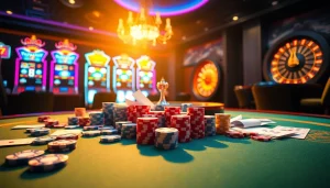 Experience the excitement of high-stakes gaming at 79king 1 casino with vibrant tables and slot machines.