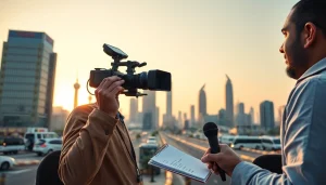 Report on latest events at https://saudiwadi.com showcasing a journalist in Riyadh.