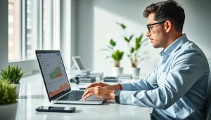 Enhance your SEO strategy with a marketing consultant analyzing digital data.