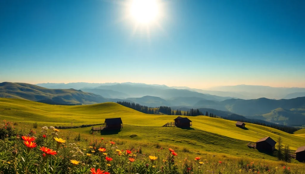 Explore the beauty of long hills with scenic views and vibrant wildflowers.