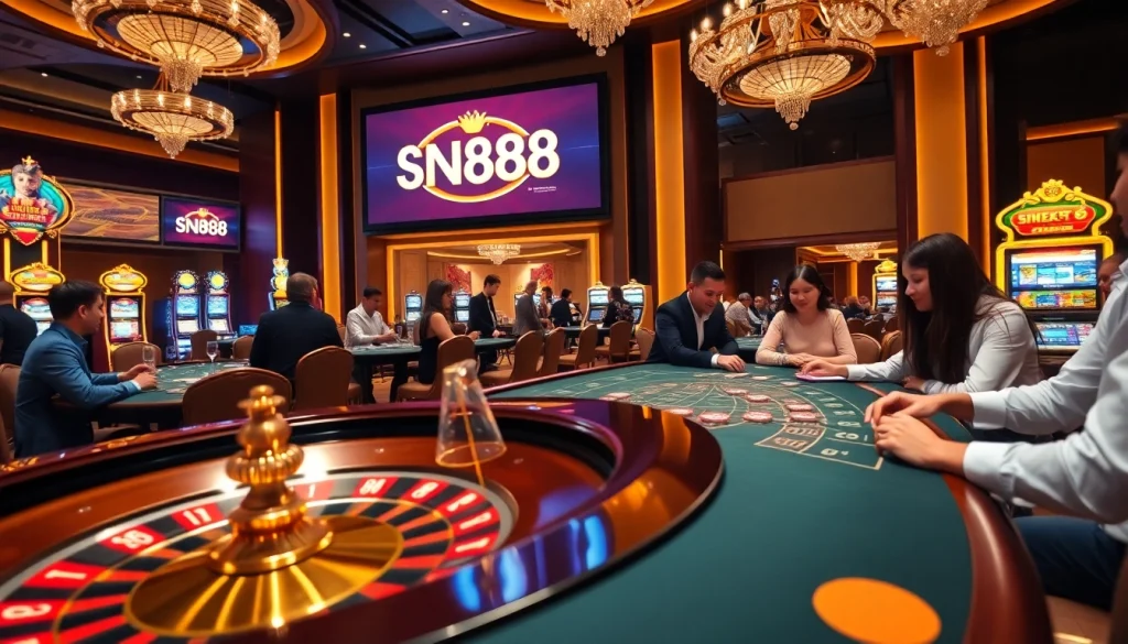 Experience thrill and excitement at SN888 with captivating games and vibrant casino ambiance.